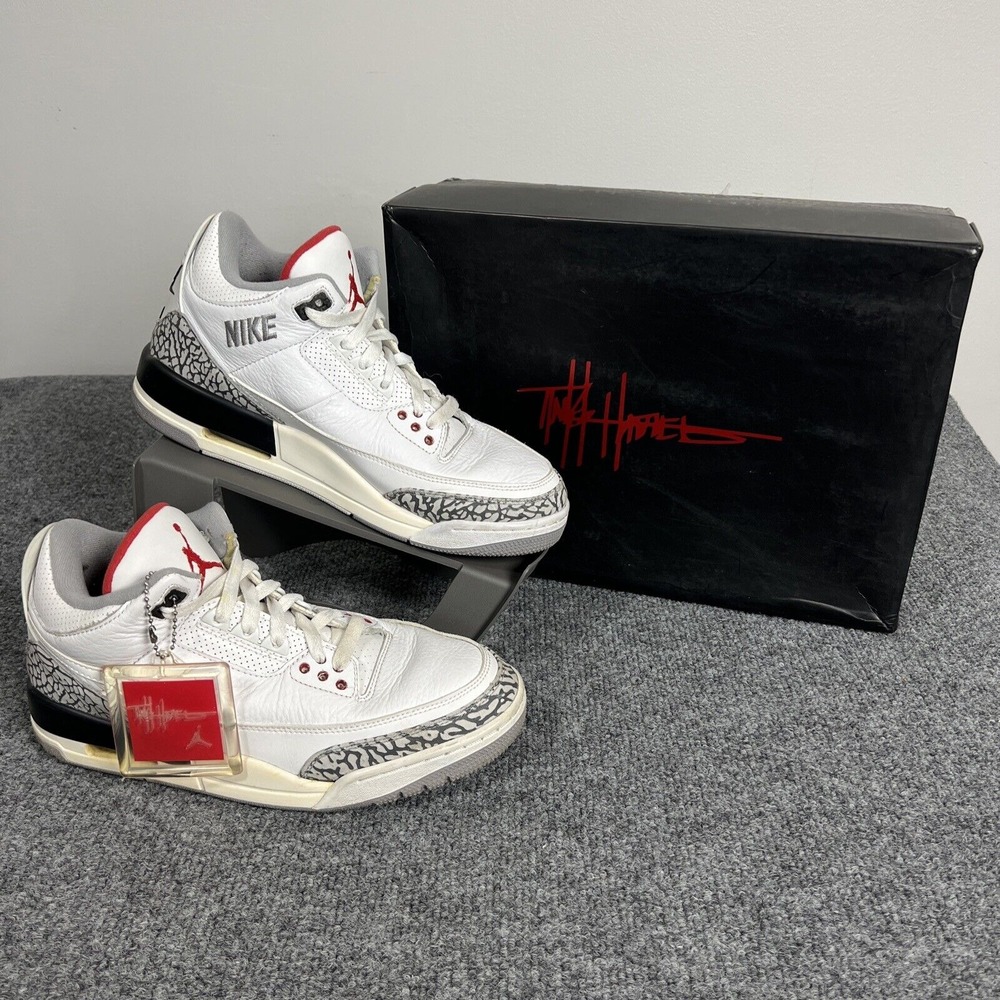 Nike Air Jordan 3 Retro JTH NRG White Cement 2018 8 AV6683-160 White Black III